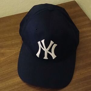 Navy Blue Baseball Cap with White Logo
